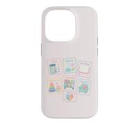 Personnel d'école Mignon Sujets de Classe Pastel Carrière Icônes Coque pour iPhone 14 Pro