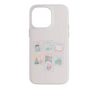 Personnel d'école Mignon Sujets de Classe Pastel Carrière Icônes Coque pour iPhone 14 Pro Max