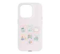 Personnel d'école Mignon Sujets de Classe Pastel Carrière Icônes Coque pour iPhone 15 Pro