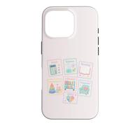 Personnel d'école Mignon Sujets de Classe Pastel Carrière Icônes Coque pour iPhone 16 Pro