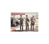 ICM Kit de maquette 1:35 Personnel d'état-major soviétique (1943-1945) - 4 figurines