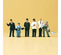 Personnel Ferroviaire US x 6-HO 1/87-PREISER 10452