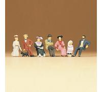 Personnes assises Style 1900 (x6) - PREISER 12137 - HO 1/87
