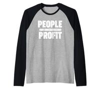 Personnes au-Dessus du Profit Manche Raglan
