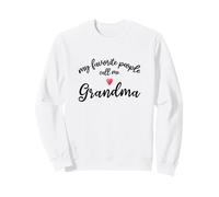 Personnes préférées Call Me Grandma Red Heart Grandmother Gran Sweatshirt