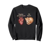 Personnes régulières Coeur Mon Cœur Amant Chat Humour Sweatshirt