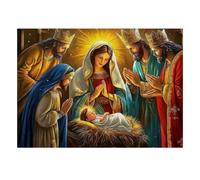Personnes Religion Lumière Puzzle, 1000 Pièces Jeu D'intérieur Adulte | 38x26cm Carton, Exercice Cérébral, Ajustement Précis, Amateurs De Puzzles, Réduction Du Stress