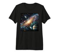 Perspective du système Solaire de Jupiter T-Shirt Haut de Gamme