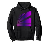 Perspective Gradient Violet Pink Optical Stripes Sweat à Capuche