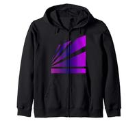 Perspective Gradient Violet Pink Optical Stripes Sweat à Capuche