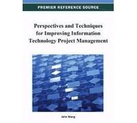 Perspectives And Techniques For Improving Information Technology Project Management