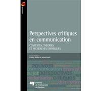 Perspectives critiques en communication France Aubin (Auteur)