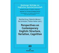 Perspectives On Contemporary English: Structure, Variation, Cognition