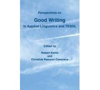 Perspectives On Good Writing In Applied Linguistics And Tesol