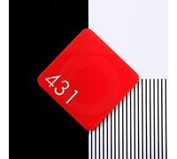 Perspex Feuille acrylique coulée rouge 431 - 297 x 210 x 3 mm, A4
