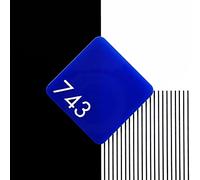 Perspex Feuille acrylique moulée bleue 743 - 150 x 125 x 3 mm