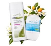Perspi-Guard Gel Nettoyant pour le Corps Antibactérien et Antisudorifique Duo Néroli 48h, Gel Douche antibactérien avec Triclosan et Déodorant Anti-Transpiration, Lot de 2