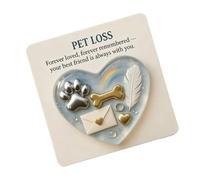 Perte d'animaux domestiques : bras de poche pour la perte d'animaux de compagnie, carte commémorative pour chiens, carte souvenir en forme de cœur, souvenir d'animaux de poche | pour animal domestique