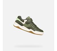Geox J Perth Boy E Basket, Military, 33 EU