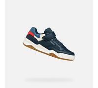 Geox J Perth Boy E Basket, Bleu Marine, 35 EU