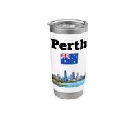 Perth souvenir Australie occidentale voyage drapeau australien Gobelet isotherme en acier inoxydable double paroi