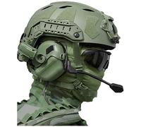 PERTID Ensemble De Casque Airsoft, Casque PJ Paintball Airsoft avec Lunettes Anti-Buée, Écouteurs Tactiques Masques pour La Chasse Protection Au Paintball Équipement De Protection