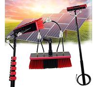 Pértiga para Limpieza de Ventanas de Exterior, Kit de pértiga avec Cepillo telescóo Alimentado por Agua y Manguera rociadora, de Limpieza de Paneles solares, il