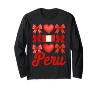 Peru Girl Coquette Bow Hispanic Heritage Manche Longue
