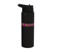 Peru Peruvian Women Pattern Roots Pride Vintage Peruana Stainless Steel Insulated Water Bottle