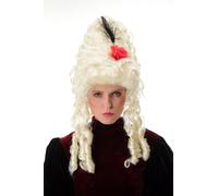 Perücke Barock Marie Antoinette Karneval Platinblond Beehive Tour Frisur Bou