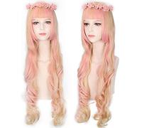 Perücke für Cos Perücke Lolita Perücke Universal langes lockiges glattes kurzes Haar Multi Farbe:PL-189