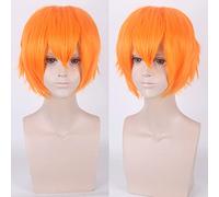 Perücke für Fasching Nachtleben CluI Party Dress Up Perücke Cos Perücke Juvenile Anti-Curled Short Hair Farbe Universal Herrenperücke Cosplay Anime Perücke Farbe:002-36