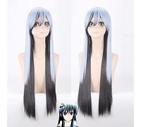 Perücke für Halloween, Mode, Weihnachtsfeier, Verkleidung, Perücke, Cosplay, Perücke, rutschig, Geist, Enkel, Schneemädchen, 80 cm, langes, glattes Haar, Anime-Perücke, 071