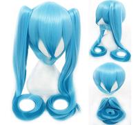 Perücke für Miku Senbon Sakura Hatsune Snow Hatsune Sakura Hatsune Albino Hatsune Kamomori Sanae Cosplay Perücke Farbe: CY120-14 (blauer Farbverlauf)