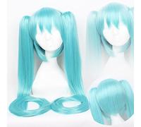 Perücke für Miku Senbon Sakura Hatsune Snow Hatsune Sakura Hatsune Albino Hatsune Yumori Sanae Cosplay Perücke Farbe: CY120-12 (Wasserblau)