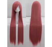 Perücke für Perfekt für alltägliche Partys Cosplay Perücke Universal 100 cm Farbe langes glattes Haar Cos Animation Hochtemperaturdraht 099 Farbe:Rose Net 039 [1 Meter]