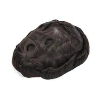 Perücke Herren Systèmes de remplacement capillaire for hommes, postiche for hommes, postiche fin en mono NPU, ligne de cheveux naturelle Herren Perücken(Dark brown,9"x11")