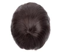 Perücke Herren Unité de cheveux humains prothèse capillaire masculine respirante Mono Top fin et PU souple autour des hommes Toupee 6" Systèmes de remplacement de cheveux durables Perruque masculine o