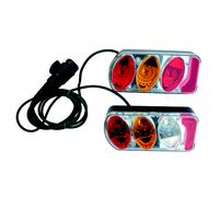 Peruzzo 2 lampes avec câble et prise 13 broches pour Parme et Sienne Transparent