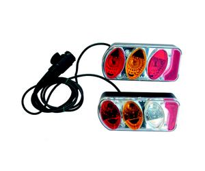 Peruzzo 2 lampes avec câble et prise 13 broches pour Parme et Sienne Transparent