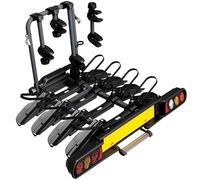 Peruzzo - Porte-vélo sur attelage Pure Instinct - Transportez jusqu'à 4 vélos (60kg Max) - Compatible Fat Bike - Antivol à clé - Inclinable pour accès Coffre - Assemblé - Homologation européenne