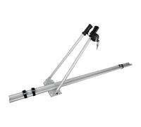 Peruzzo - Porte-vélo Toit Imola Alu Antivol - Léger et Solide - Système Antivol à Clé - Compatible Tous Types de Vélos - Aluminium Gris Arctique - Protection Cadre Caoutchouc - Sangles Testées 150kg
