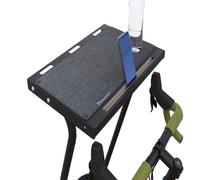 Peruzzo - Table HOME TRAINER "RI-DESK" - Grand plateau stable pour ordinateur portable, téléphone, bouteille d'eau - Support tablette, chargeur, crochet serviette - Pieds antidérapants