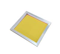 Pervading Lot de 2 DIN Cadre en Aluminium pour la Sérigraphie avec Tissu Jaune 80T / 205 (51 x 61 cm (20"x24"))