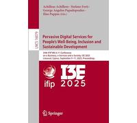 Pervasive Digital Services for People’s Well-Being, Inclusion and Sustainable Development