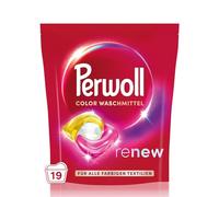 Perwoll Renew Caps Color Lessive (19 lavages) Tout-en-1 Lessive Caps nettoient en douceur et renouvellent les couleurs et les fibres pour tous les textiles de couleur, avec technologie Triple Renew