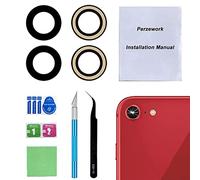 Perzework Lentille de rechange OEM pour caméra arrière pour iPhone SE 2020/iPhone SE 2022/iPhone 8/iPhone 7 avec adhésif pré-installé et kit d'outils de réparation