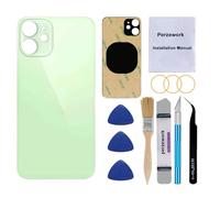 Perzework OEM Vitre arrière de Rechange pour iPhone 12 Mini 5,4" (Vert) avec kit d'outils de réparation