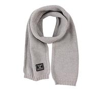 Pesaat Coton Enfant Écharpe Fille Garçon Cache Cou Pour Bébé Autumn Hiver Tricoté Écharpe (Gris Clair)