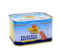 Pesce Azzurro Cefalù Filets d'anchois à l'Huile d'Olive en boîte 720 gr